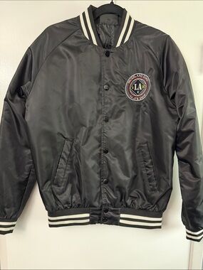 Shaka Wear “Nickel & Dime Skate Shop Los Angeles” Satin-Look Jacket - S